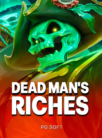 ภาพหน้าจอเกมสล็อต Dead Man's Riches แสดงรูปแบบการหมุนวงล้อและภาพสัญลักษณ์